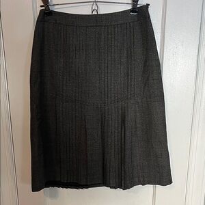Ann Taylor Dark Gray A-Line Skirt